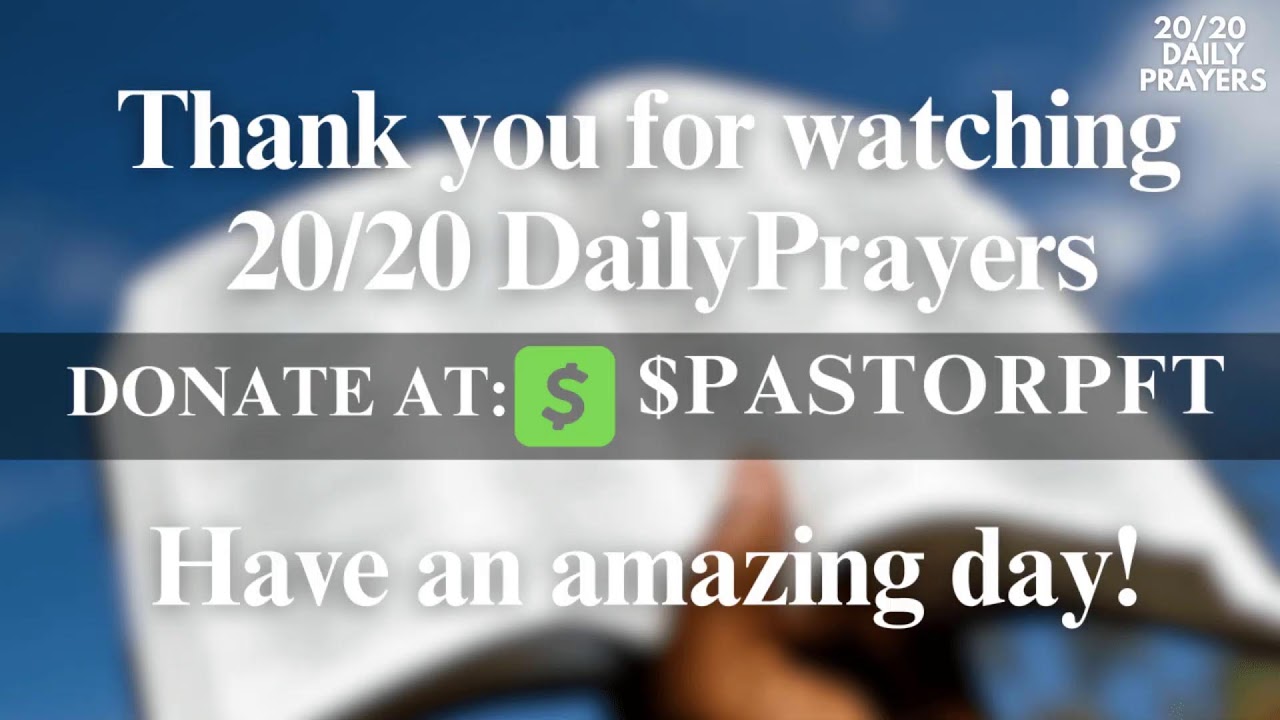 2020 Daily Prayers Thankful Thursday Edition