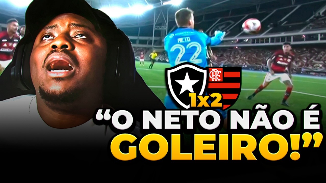 BOTAFOGO PERDE O QUINTO JOGO SEGUIDO!! BOTAFOGO 1x2 FLAMENGO - REACT