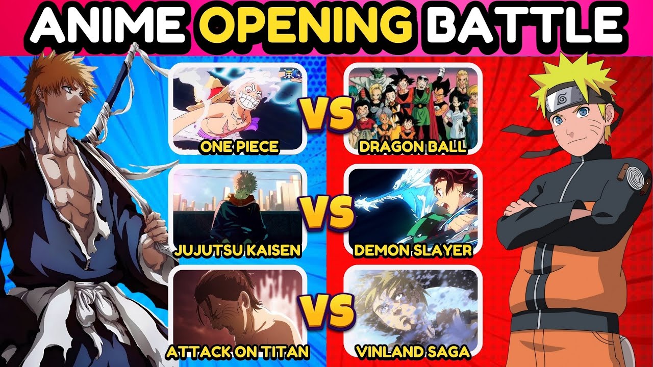 ANIME OPENING BATTLE 🥊⚔️ |  3vs3 | Popular Animes✨| Anime Opening Quiz 🔥