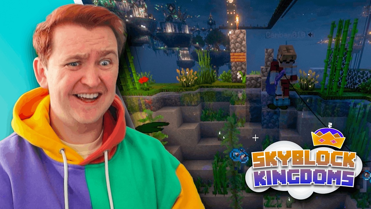 Smajor TRIES FISHING on SKYBLOCK KINGDOMS!!