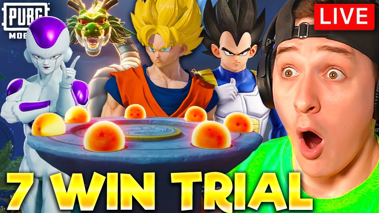 SUPER 7 WIN DRAGON BALL TRIAL! PUBG MOBILE - 5 MINUTE DELAY