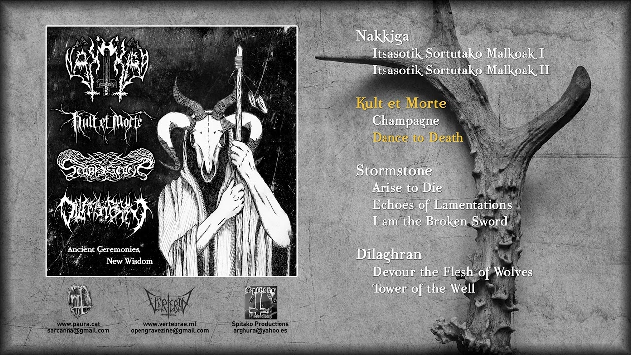 NAKKIGA - KULT ET MORTE - STORMSTONE - DILAGHRAN New split CD
