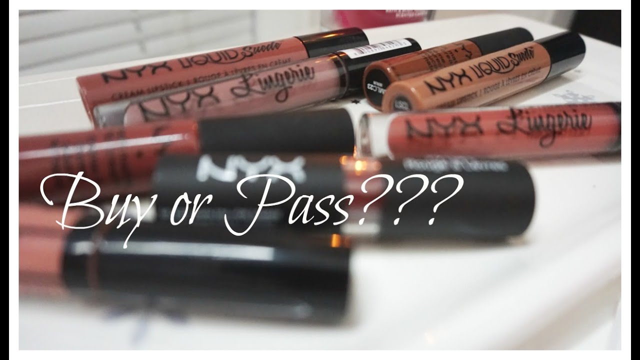 NYX: SUEDE VS. LINGERIE VS. LIP CREAM VS. MATTE LIPSTICK. | BUY OR PASS??