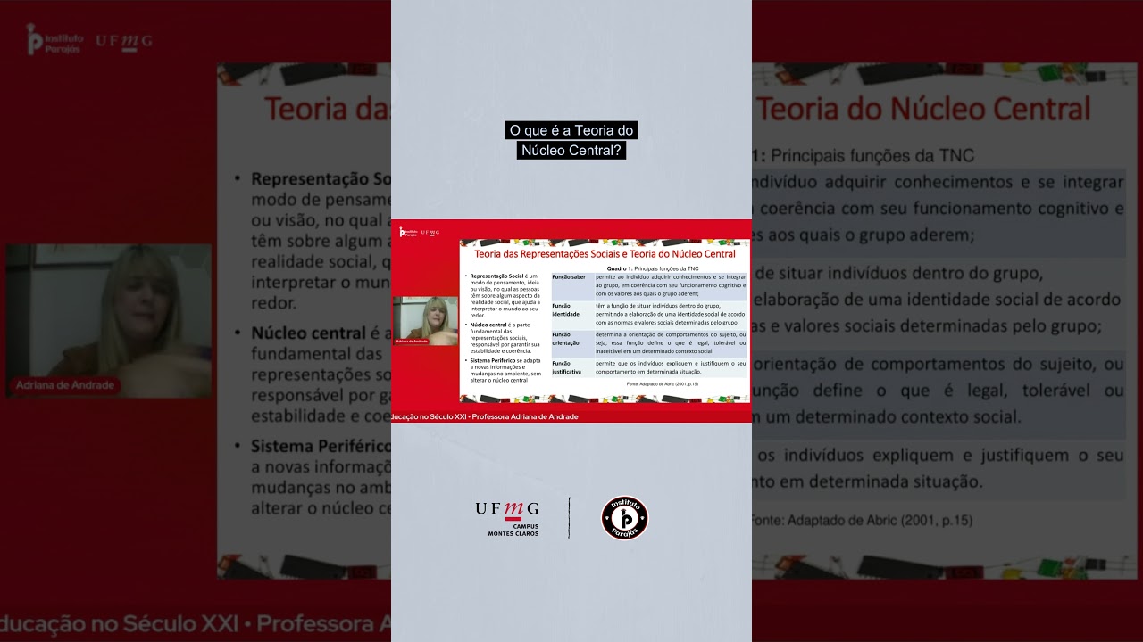 O que &eacute; a Teoria do N&uacute;cleo Central?