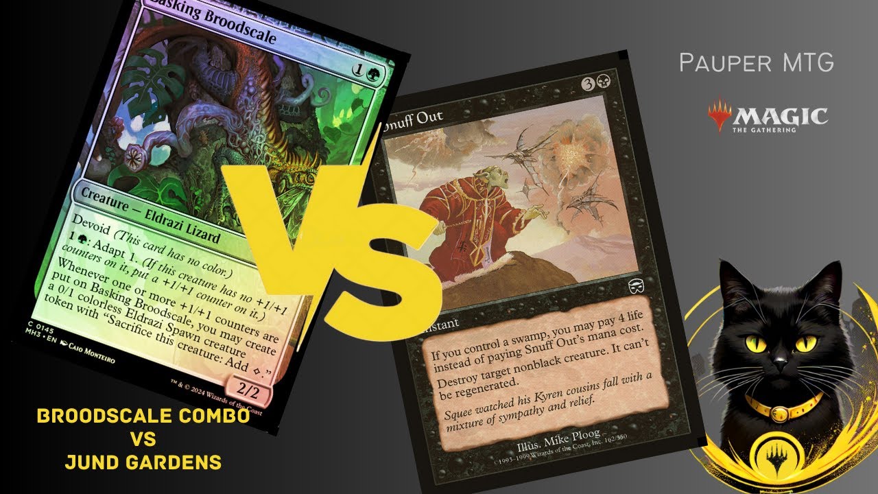 Broodscale Combo Vs Jund Gardens [Pauper Gameplay]