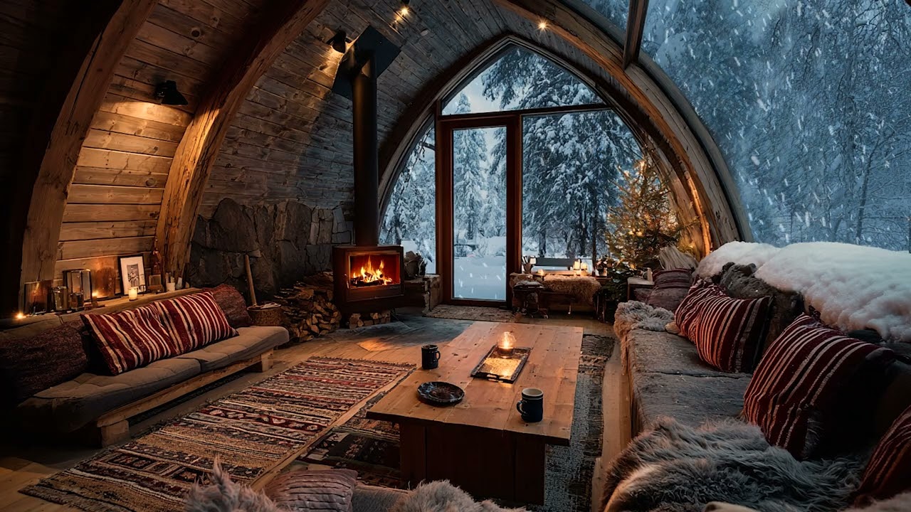 Quiet Winter | Peaceful Snowy Ambience with Gentle Winter Sounds for Deep Sleep and Calm Night Rest