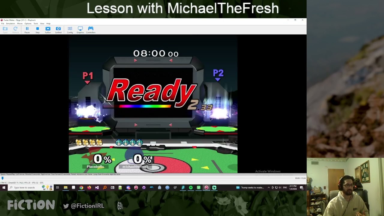 Fiction Melee Lesson ft. MichaelTheFresh - Peach vs Fox