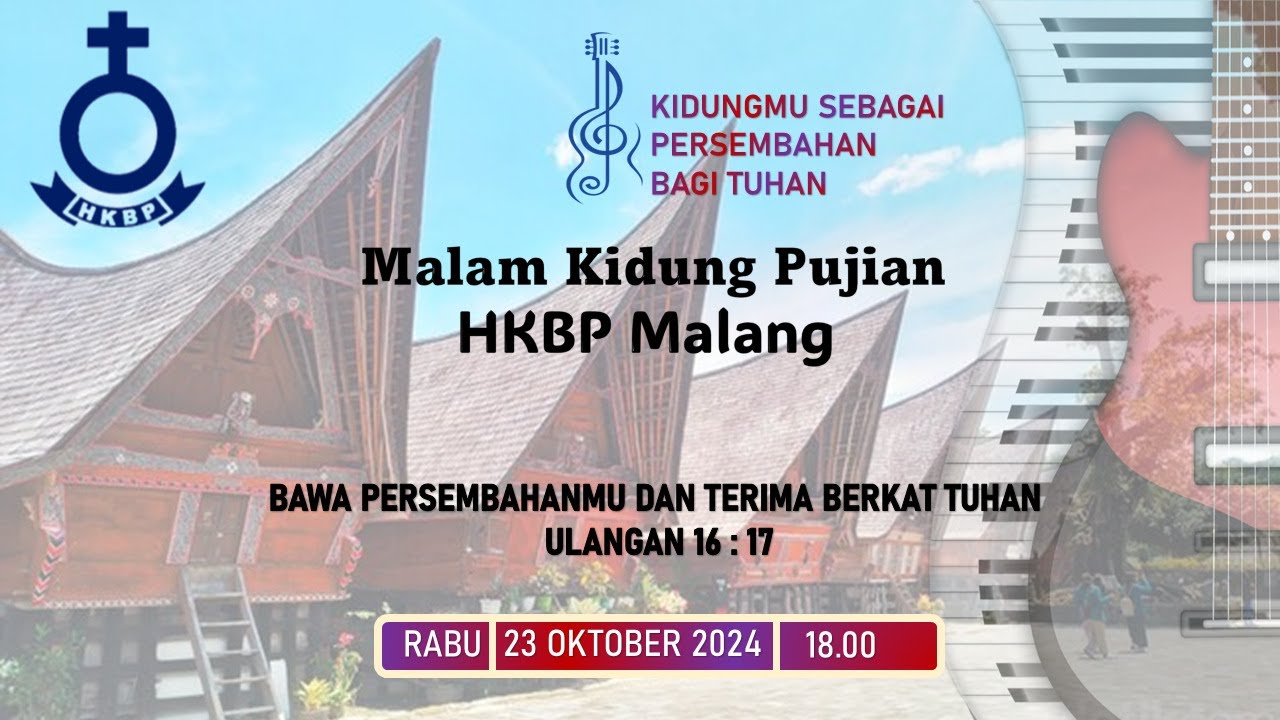 MALAM PUJI-PUJIAN HKBP MALANG, RABU 23 OKTOBER 2024