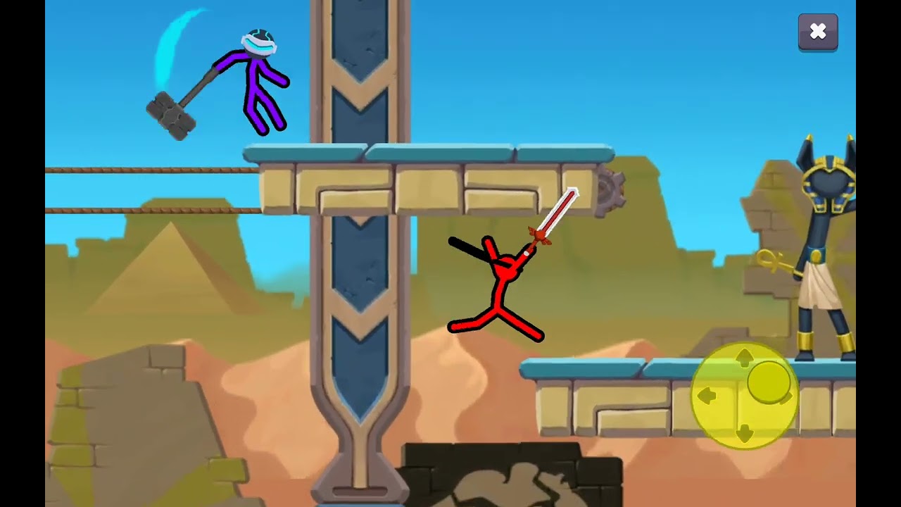 Red,stick figure playing supreme deulist 