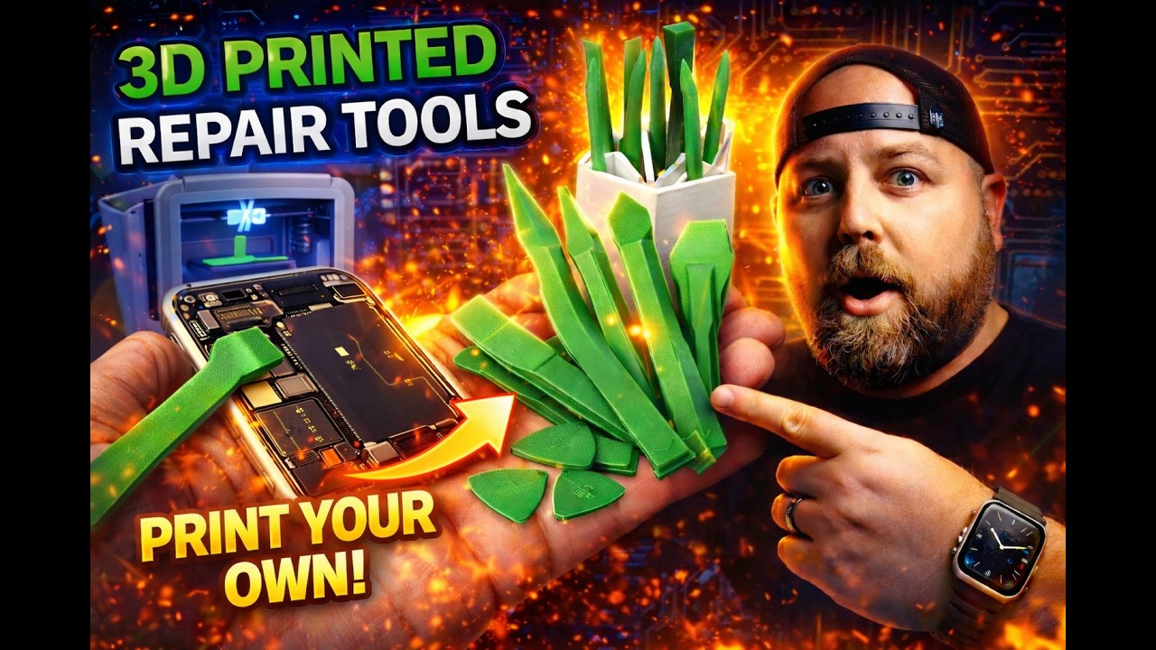 Phone Repair with 3D Printed Tools + 3D Printed Phone Cases for Any Phone!