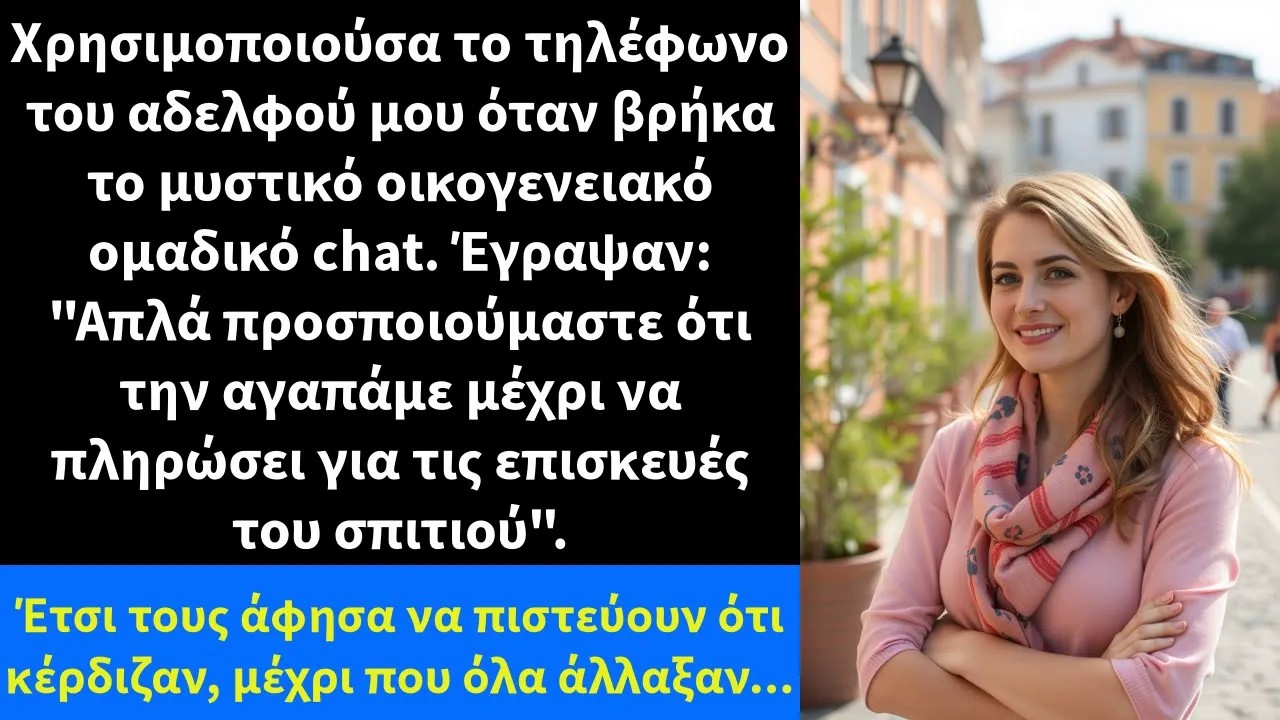 Χρησιμοποιούσα το τηλέφωνο του αδελφού μου όταν βρήκα το μυστικό οικογενειακό ομαδικό chat