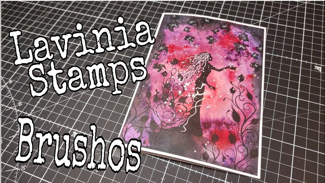 Creating a unique background using Brushos and Lavinia Stamps