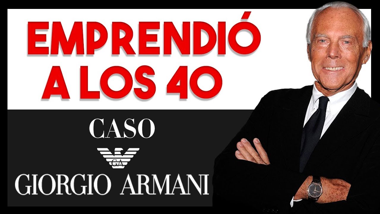 😮Emprendió a los 40 y tuvo Éxito | Caso Giorgio Armani