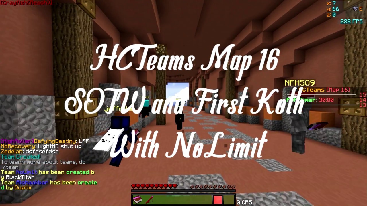HCTeams Map 16 | SOTW and First KOTH With NoLimit!