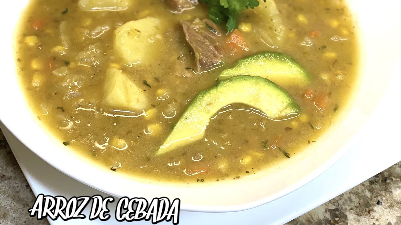 SOPA ARROZ DE CEBADA (Ecuador)🇪🇨👩‍🍳🍲