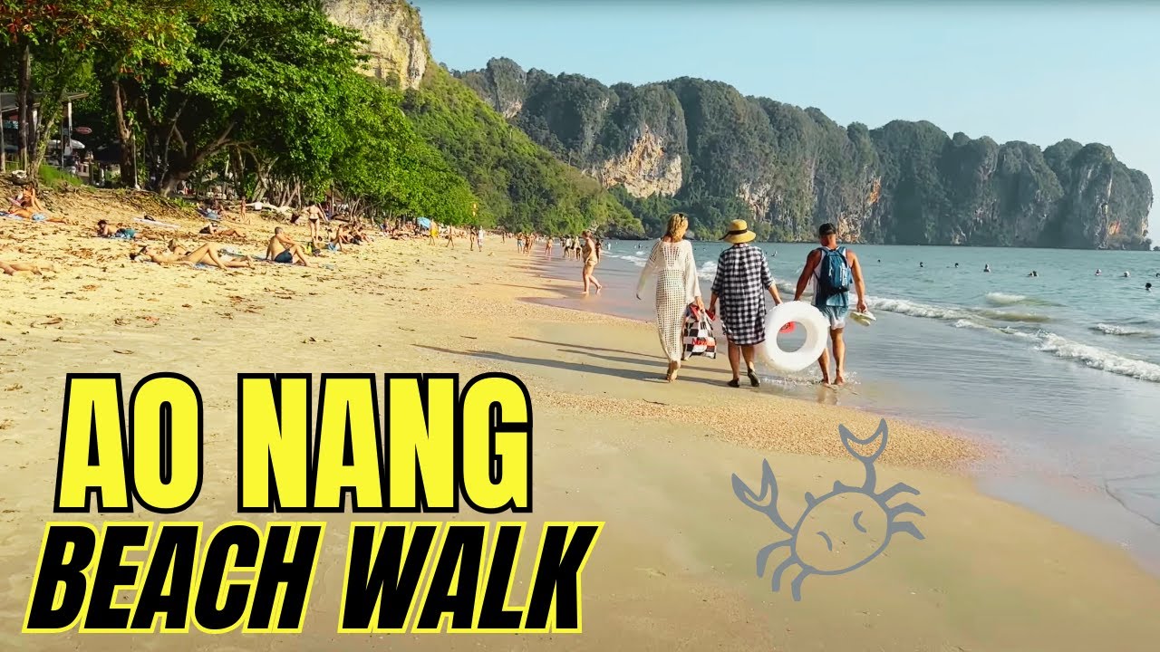 Ao Nang - A Beach Walk - 2 Feb, 2024  - ao nang krabi thailand