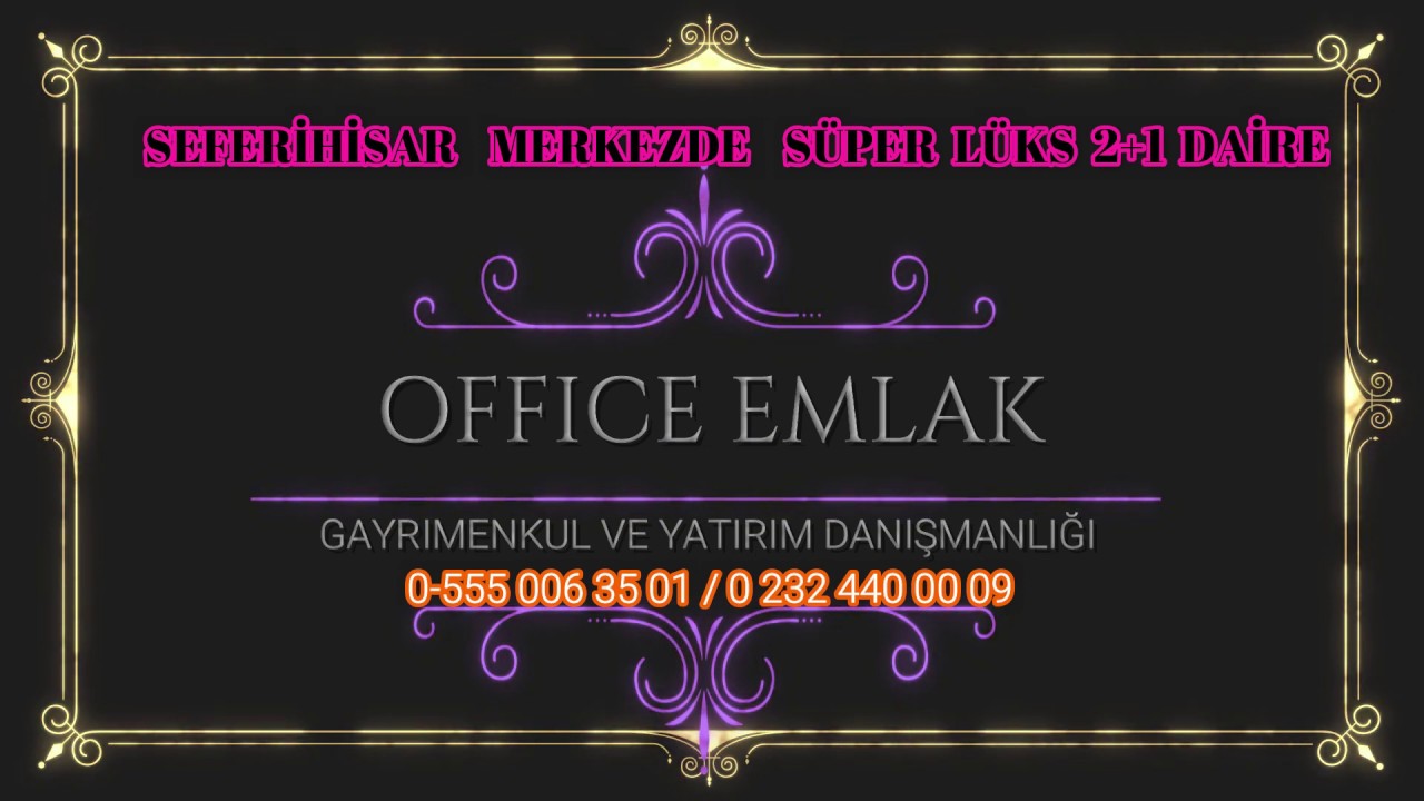 SEFERİHİSAR DA MERKEZDE ULTRA L&Uuml;X DAİRE