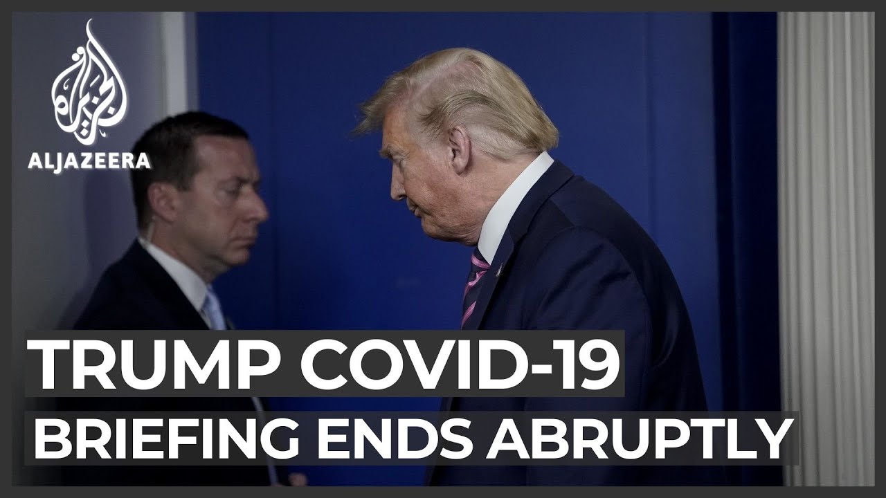 Трамп резко завершил брифинг по COVID-19 после «инъекции дезинфицирующего средства»