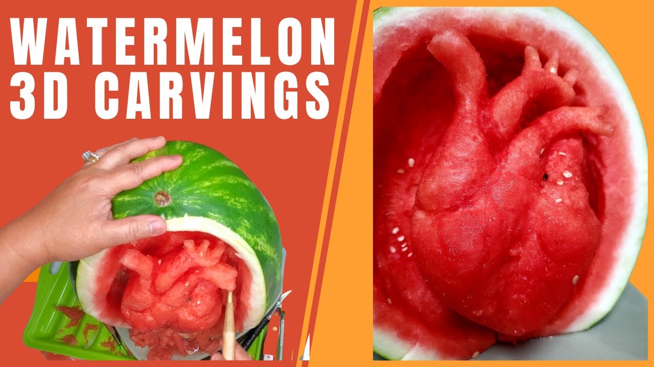 3 Amazing 3D Watermelon Carvings You Won't Believe! Fruit Carvings By Jannet