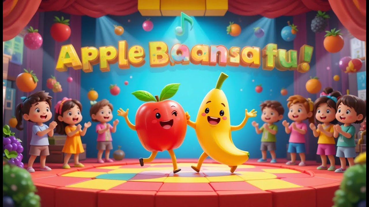 Apple & Banana LaLa Fun | Fruits & Sounds Nursery Rhyme for Kids