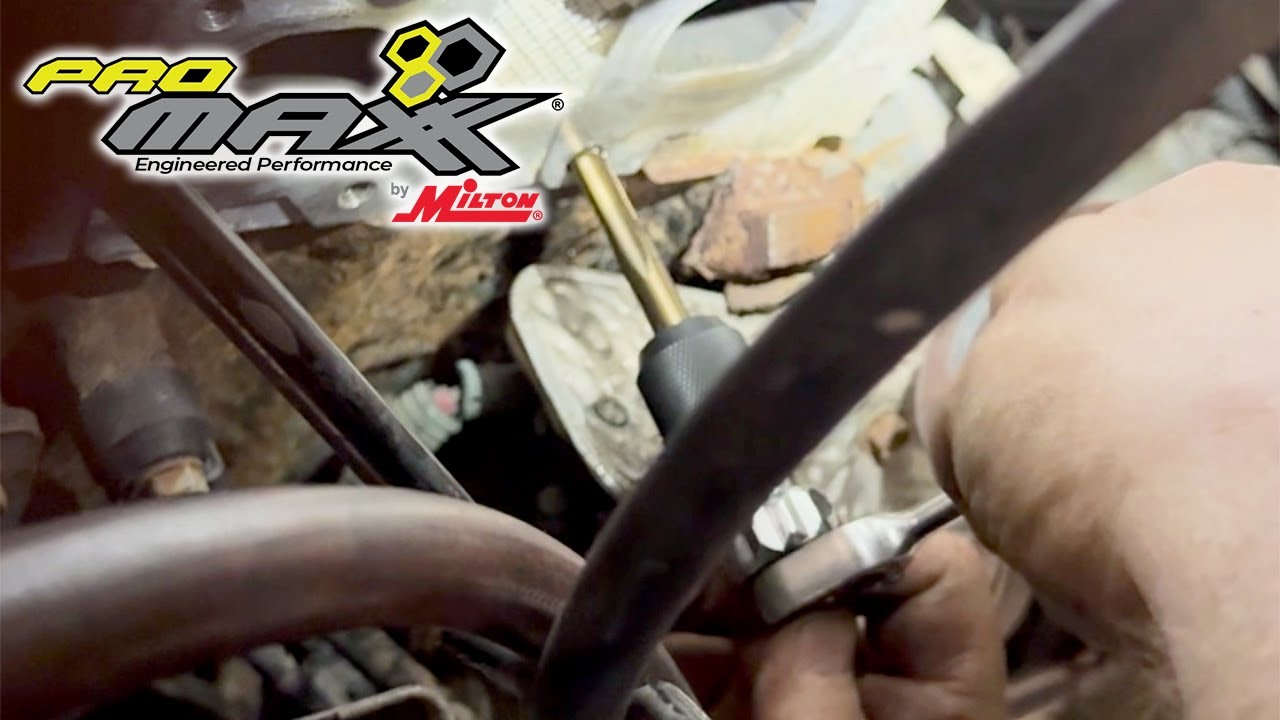 Using ProTap Bottoming Tap Chase Threads on Exhaust Manifold Bolt Repair