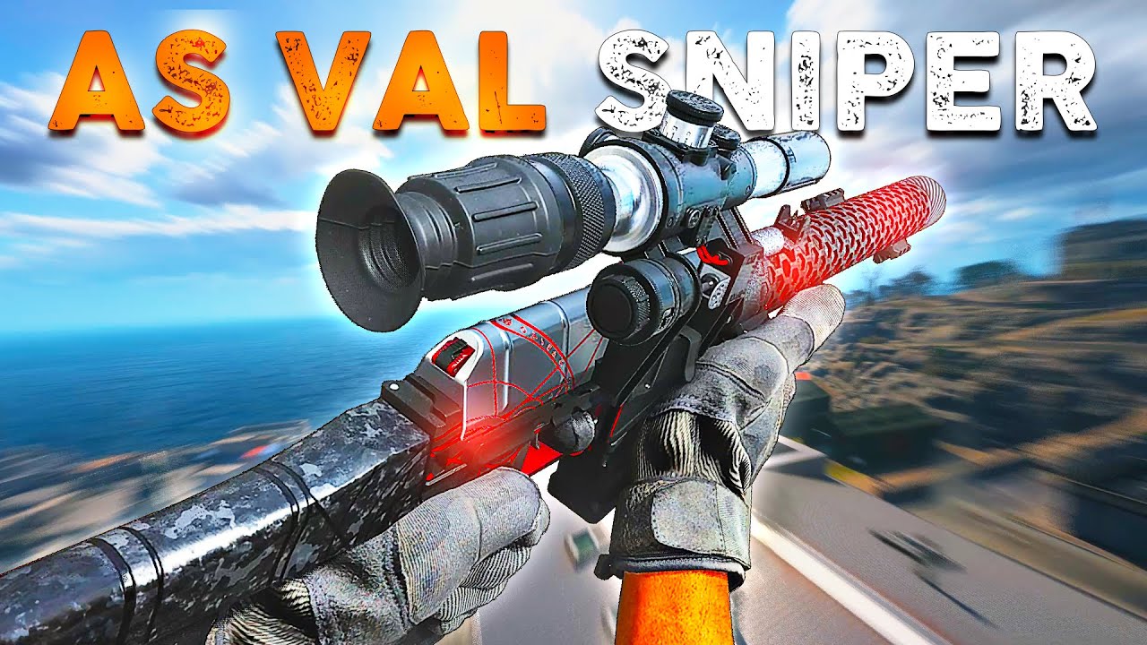 Sniping with The 10 Round AS VAL Class - Rebirth Island Warzone