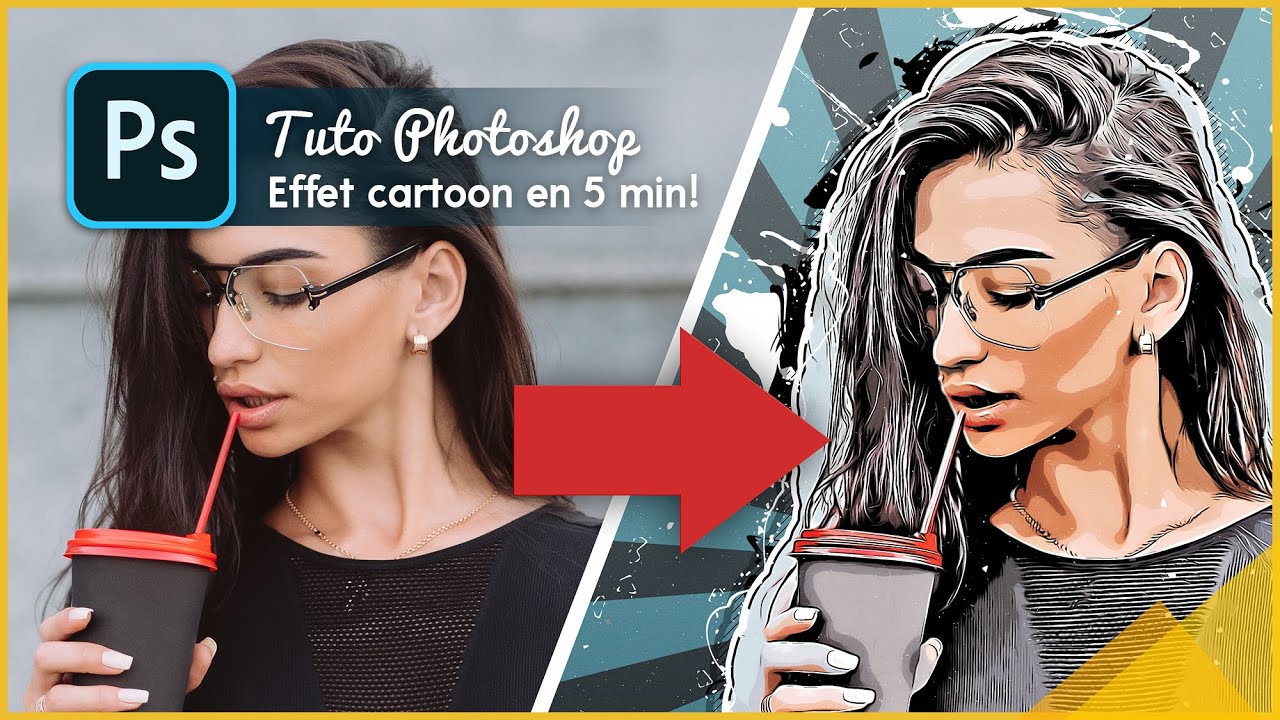Photoshop Tuto #30 Effet cartoon en 5 min à la portée de tous!