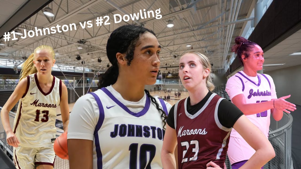 Jenica Lewis buzzer beaters and raining threes in win vs #2 Dowling Catholic! Johnston vs Dowling.
