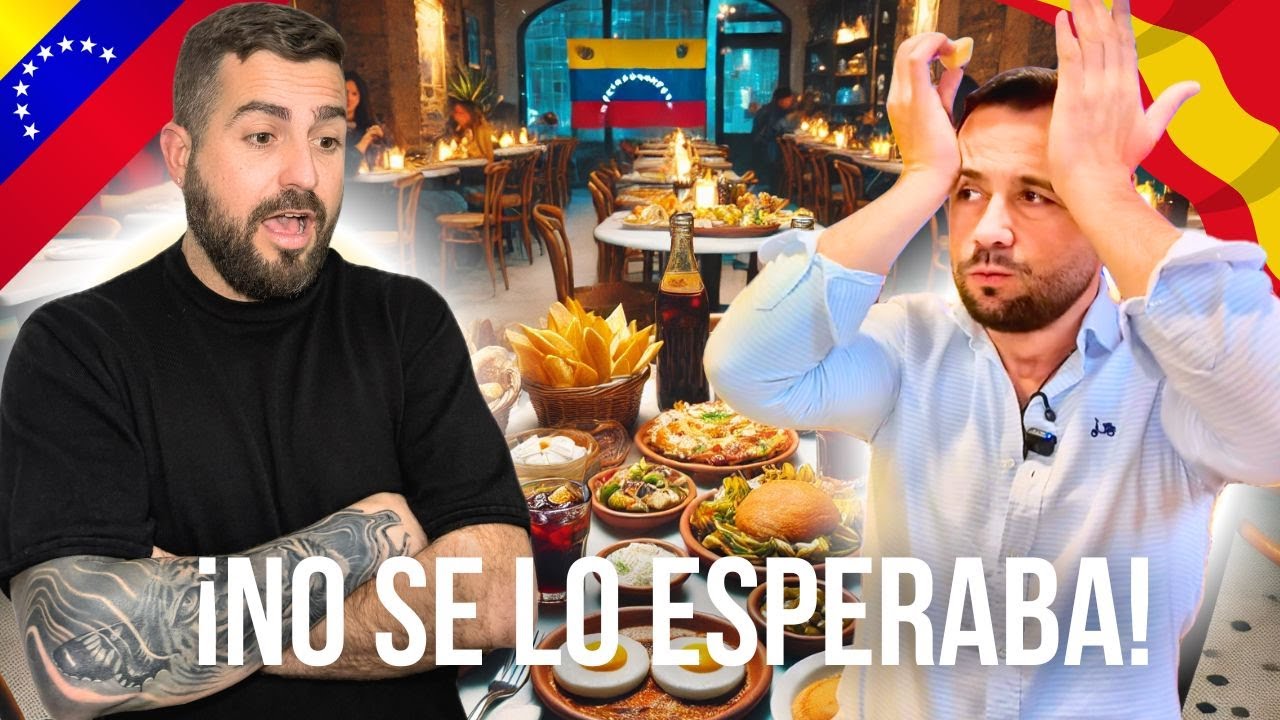 Reacción de un Español Probando comida VENEZOLANA por Primera Vez ft @Viajeroaratos