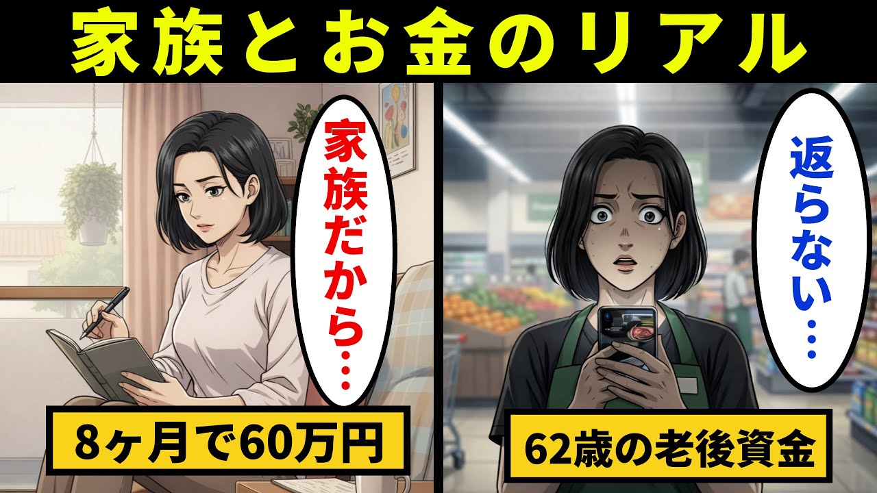 【漫画】60代女性が老後資金を貸し続けた末に知ったリアル。家族だから疑わなかった【メンタル闇ネタ】