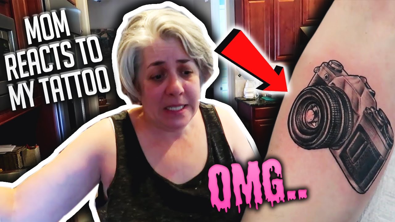MOM REACTS TO MY NEW TATTOO!! (FREAKOUT)