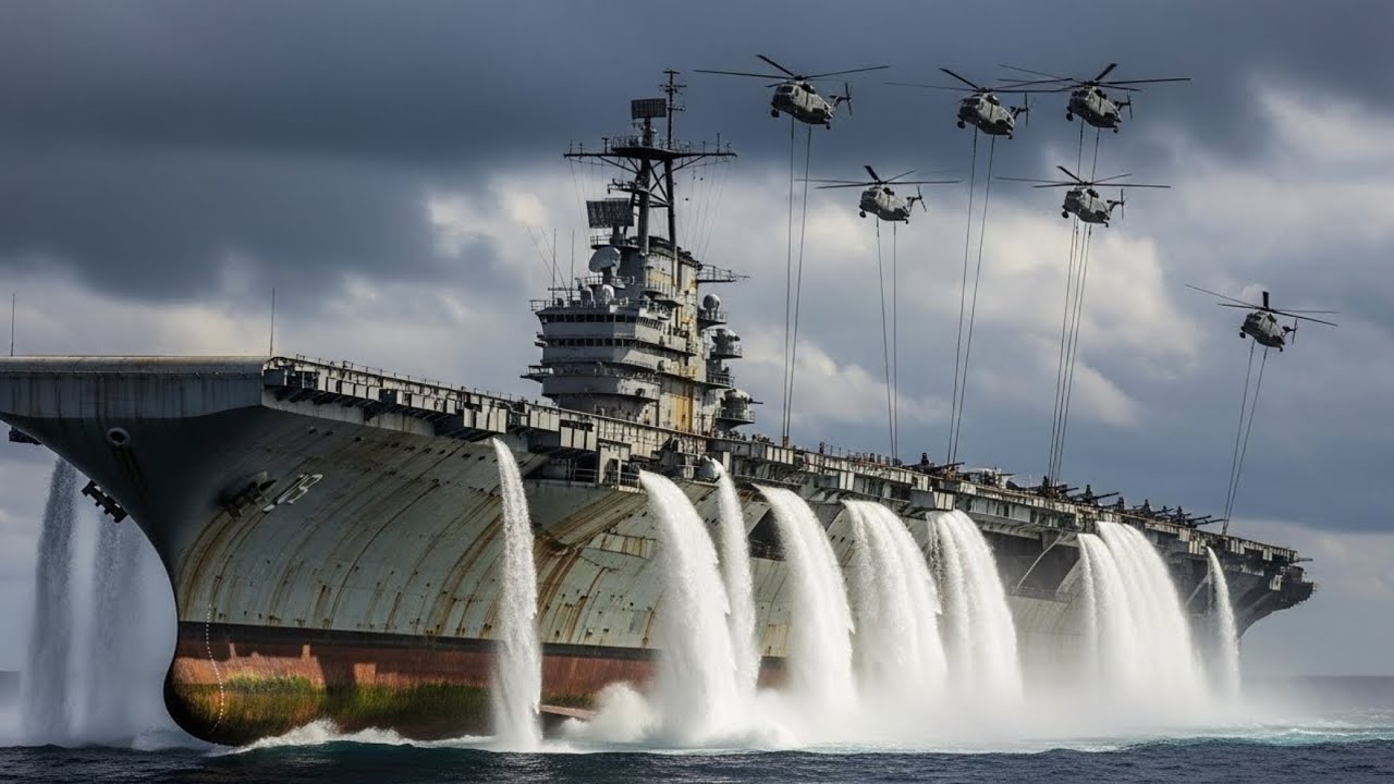 Restoring Completely Burned WWII Aircraft Carrier Submerged for 80 Years | FULL ASMR PROCESS