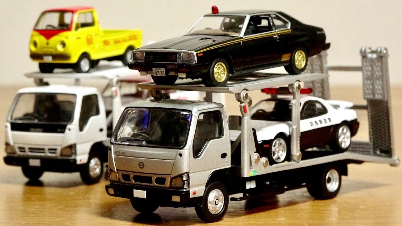 マシンXを載せたかった！２台目の花見台 トミカリミテッドヴィンテージネオ 日産アトラス(H42) 花見台自動車 セフテーローダ ビッグワイド いすゞエルフとほぼ兄弟 ギミック作りは最高です