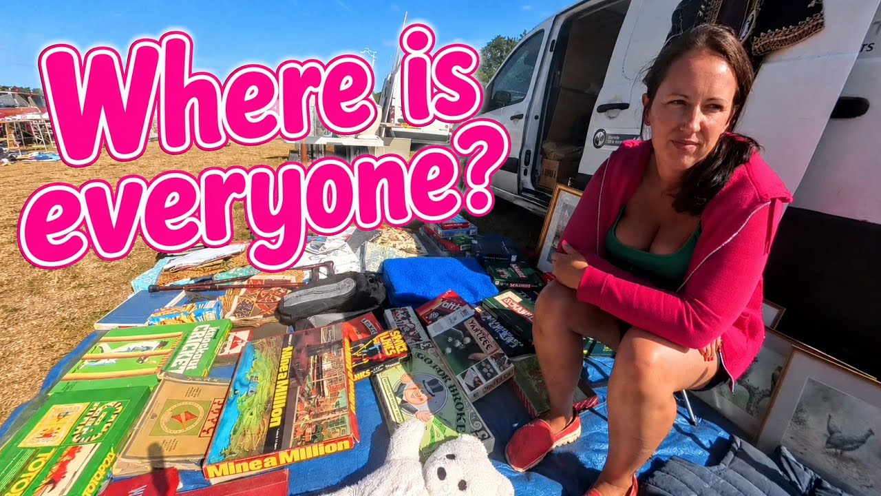 What is going on!? Quiet and slow selling at the car boot sale.