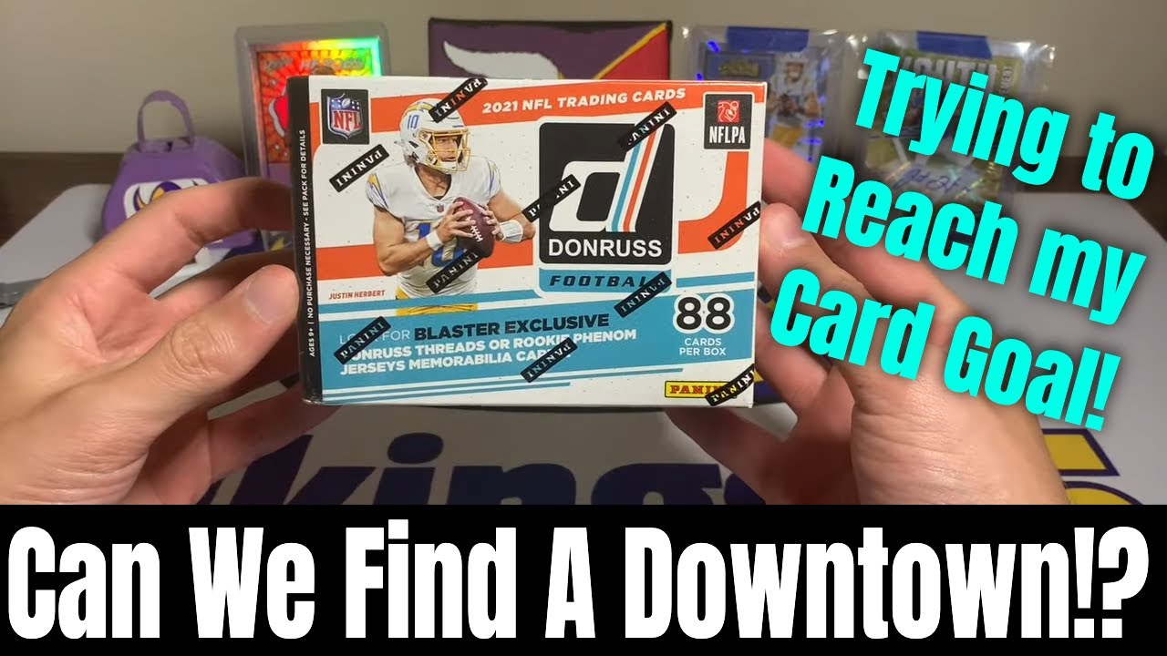 Chasing The Case Hit Downtown With Another 2021 Donruss Football Blaster Box!