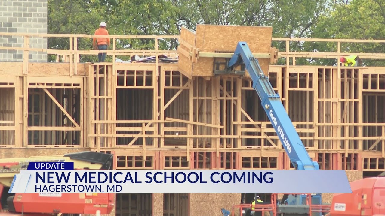 Construction on new medical school in Western Maryland nearing completion