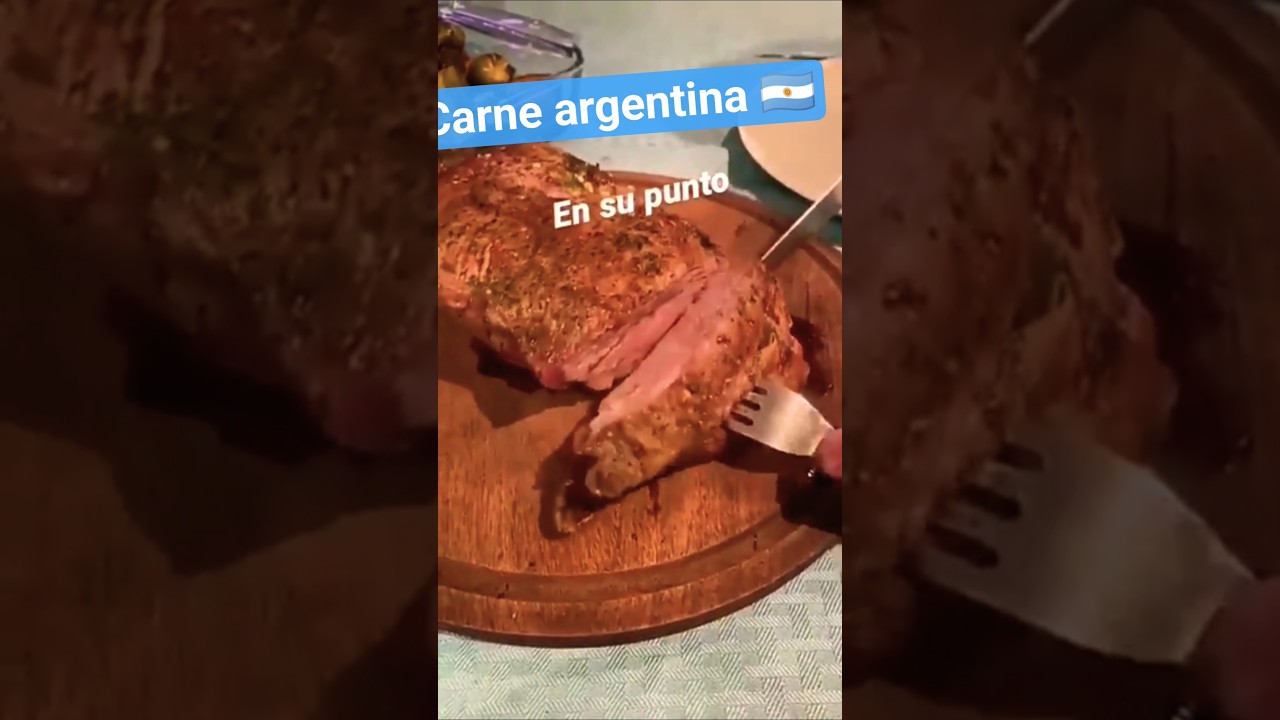 Degustaci&oacute;n de carne argentina 🇦🇷 en su punto #carneargentina Chef Santiago Escudero #chefargentino