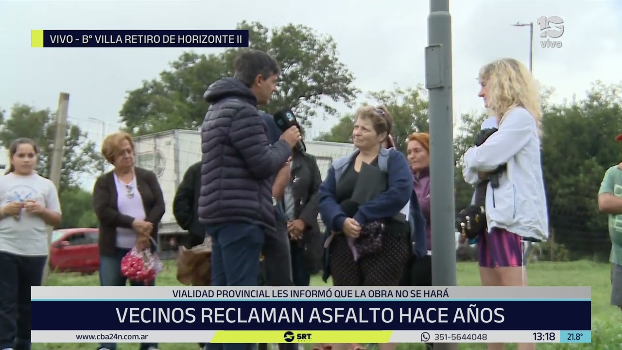 Villa Retiro de Horizonte II: vecinos reclaman que se asfalten las calles desde hace años