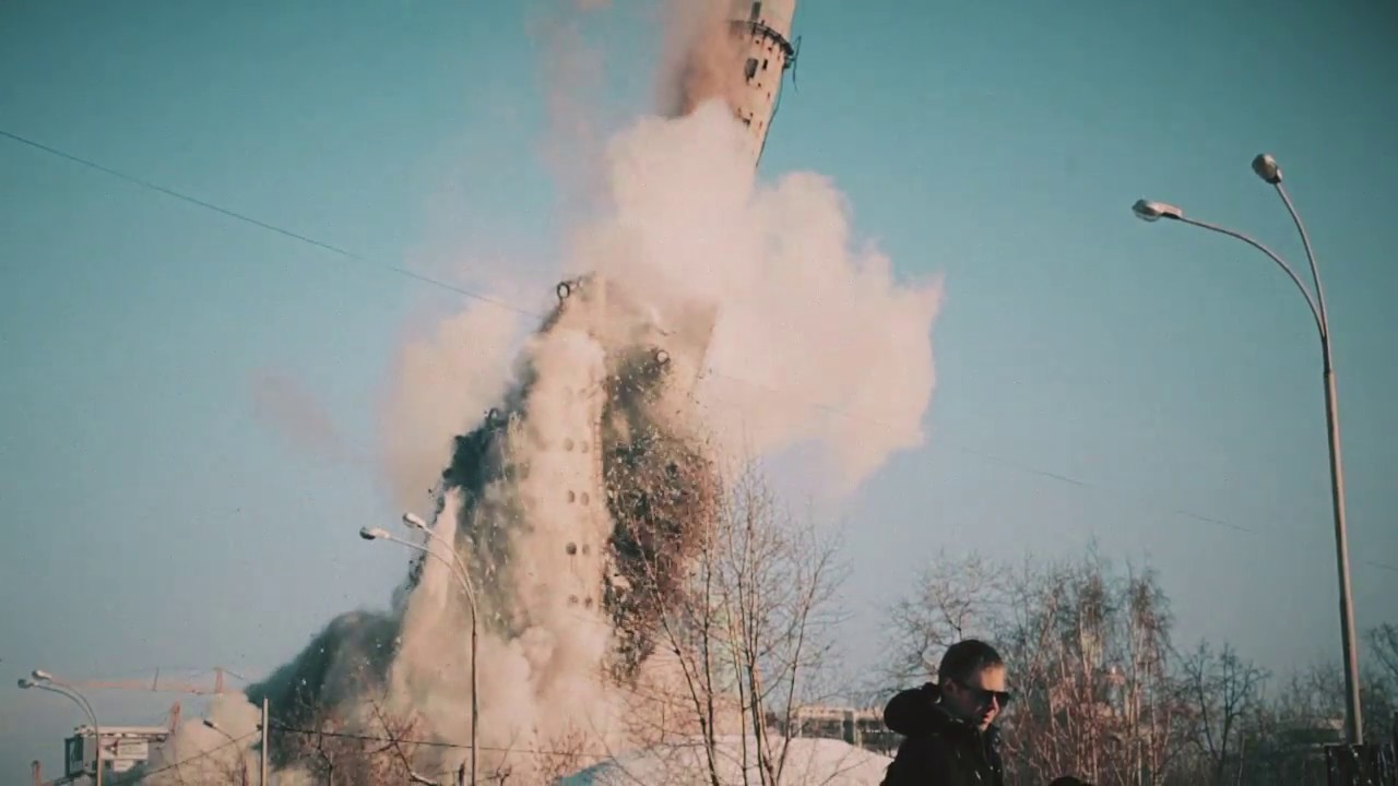 24.03.2018. Снос башни. Екатеринбург. The Demolition of Highest Unfinished Building in Europe