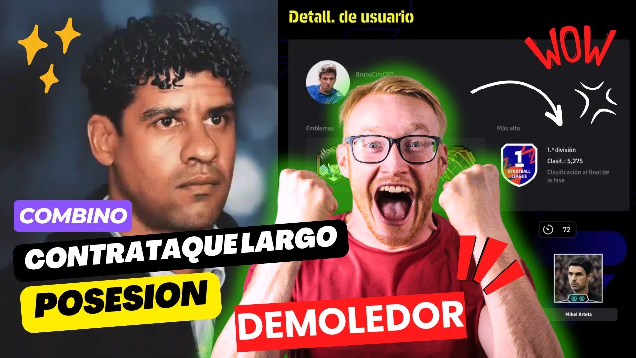 EFOOTBALL 2025 - COMO JUGAR ESTILO DE CONTRATAQUE LARGO Y POSESION JUNTOS CON FRANK RIJKAARD MANAGER