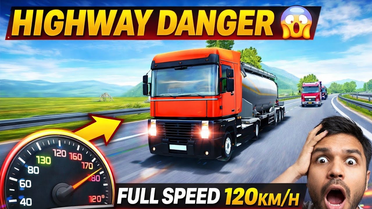 “Dangerous Highway Truck Driving 😱 Realistic Tanker Gameplay | Ultimate Truck Simulator”