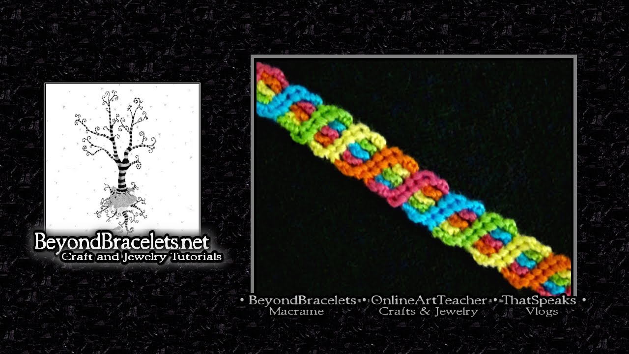 ♦ Rainbow Twist Friendship Bracelet ( Original Pattern ) ♦