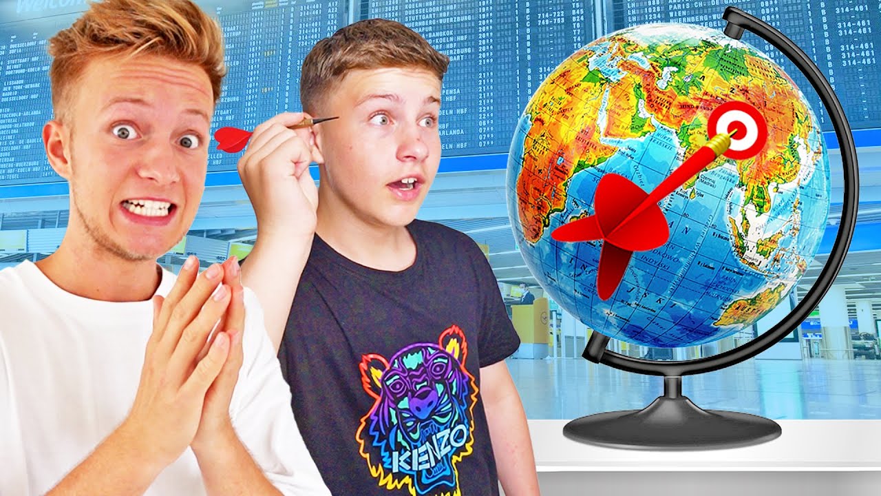 DARTS auf eine Karte werfen 🎯 Urlaub machen, worauf er landet! ✈️