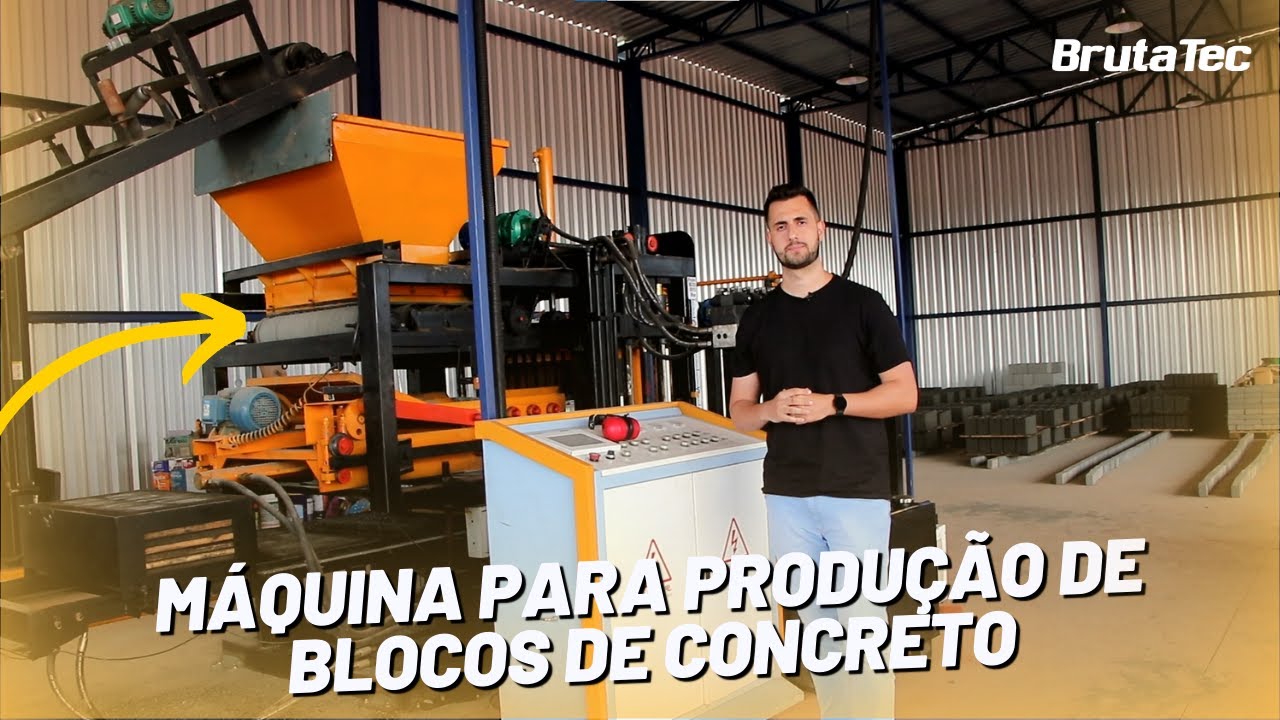 Máquina de Blocos de Concreto da Brutatec
