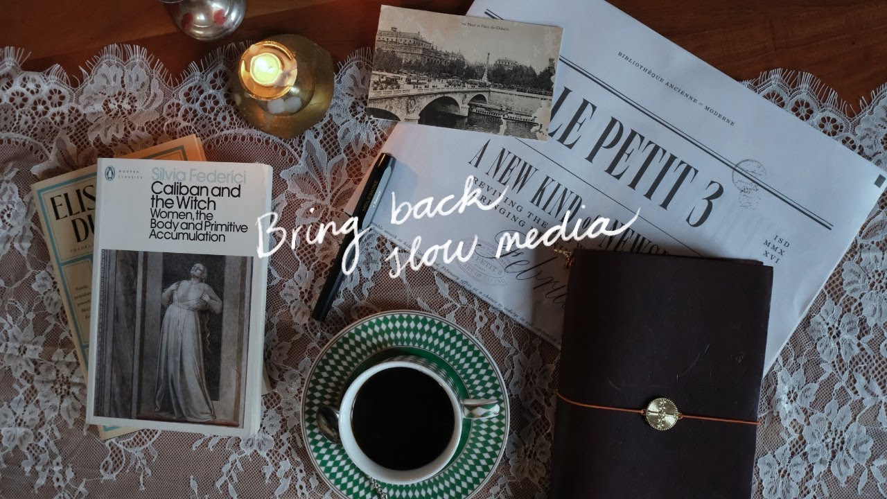 why i'm turning to analog media & slow hobbies in 2026 (i'm overwhelmed)