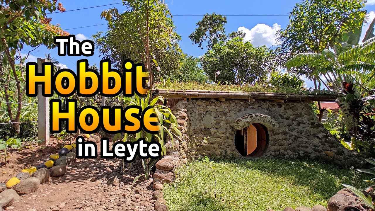 The Hobbit House in Leyte // Low cost hobbit house built within a bee farm