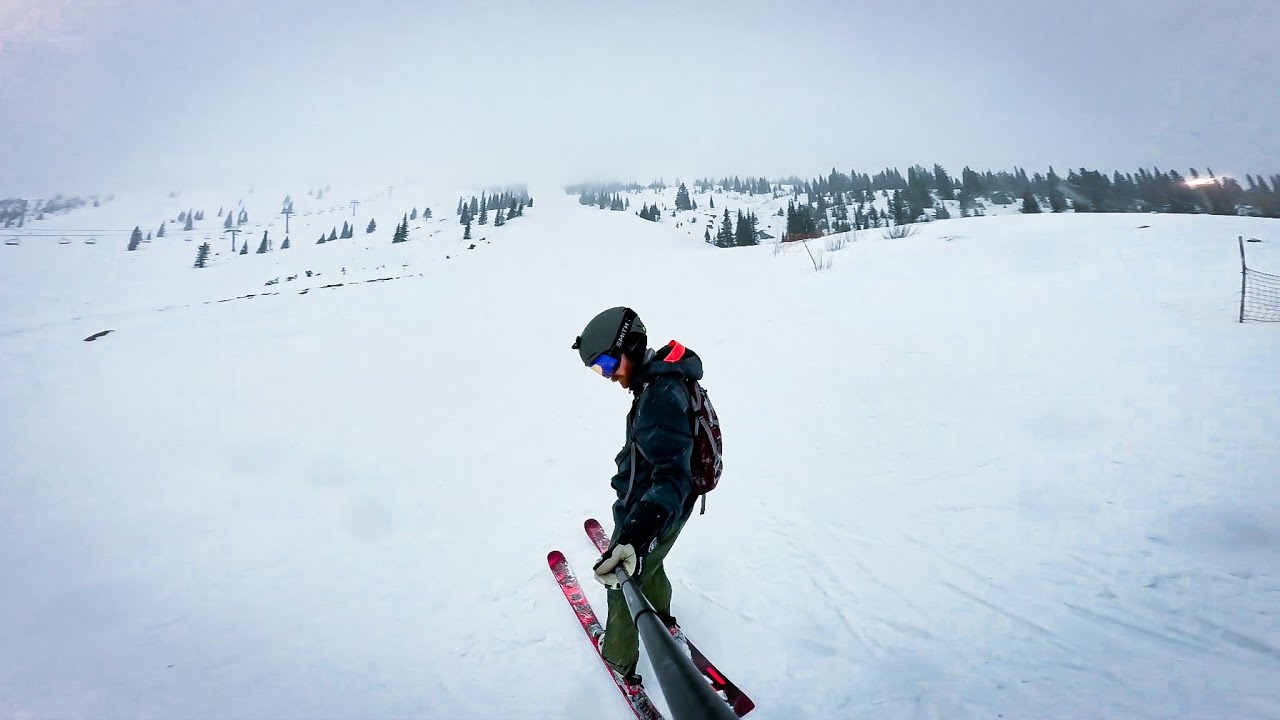 Snowboarding/skiing Schweitzer Idaho February 2026