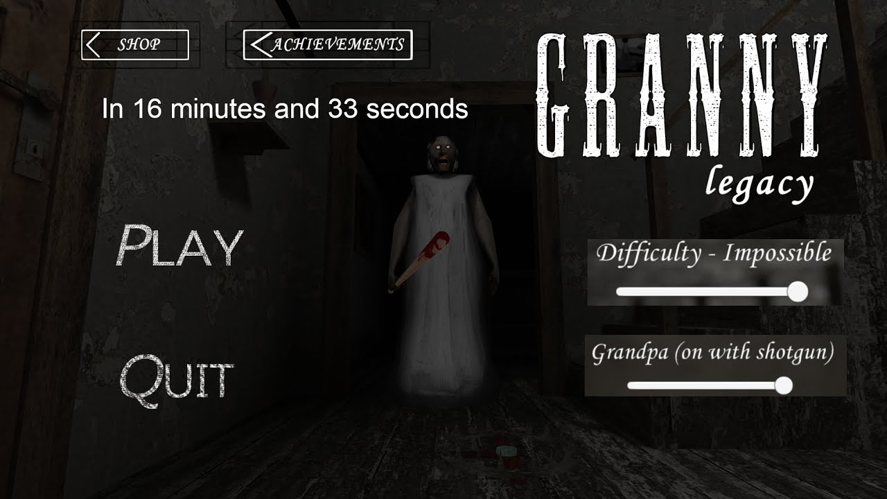 Finishing @OmGi010 's Granny Legacy on impossible mode with Grandpa in 16 minutes...