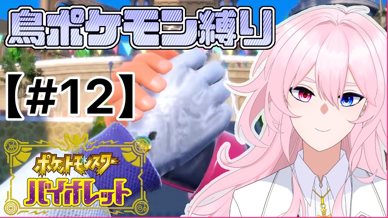 【#ポケモンSV】鳥ポケモンと行くパルデアの旅！【鳥ポケモン縛り】【#12】#新人Vtuber #ゲーム実況 #初見さん大歓迎