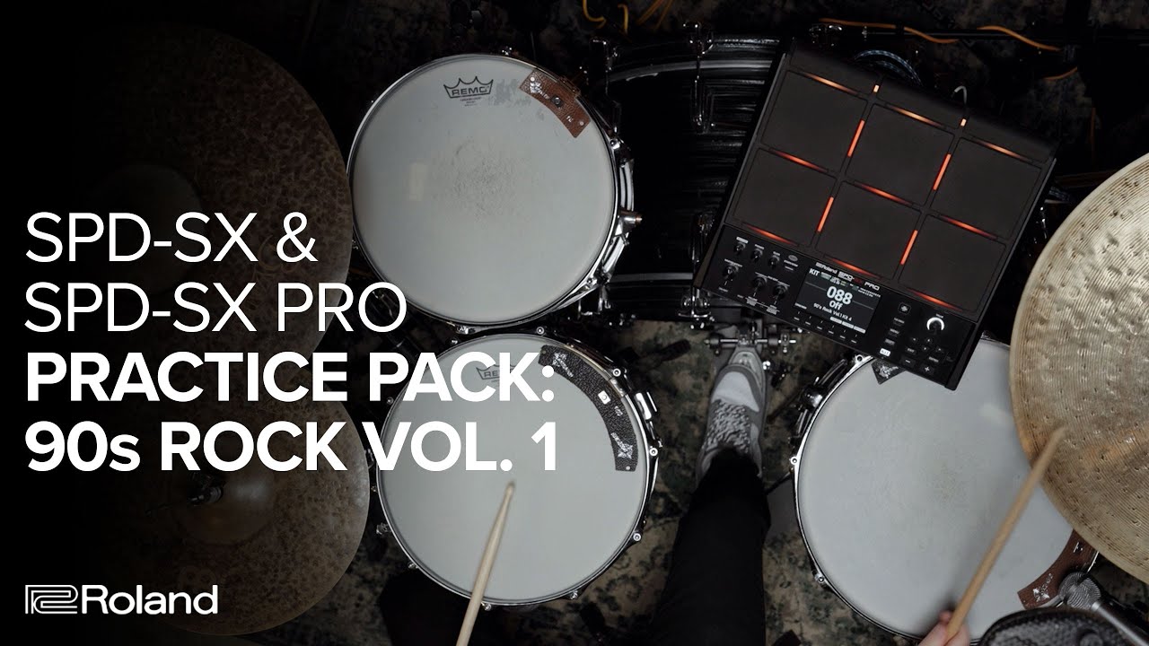 Roland SPD-SX and PRO Practice Pack: ‘90s Rock Vol. 1 Sound Demos